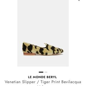 Le Monde Beryl Tiger Print Loafers